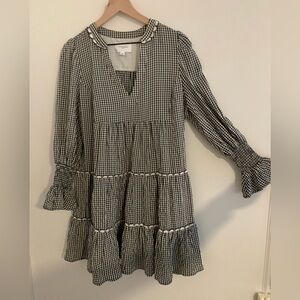 Pomander Place Navy Gingham Kenzo Dress